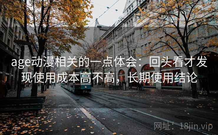 age动漫相关的一点体会：回头看才发现使用成本高不高，长期使用结论