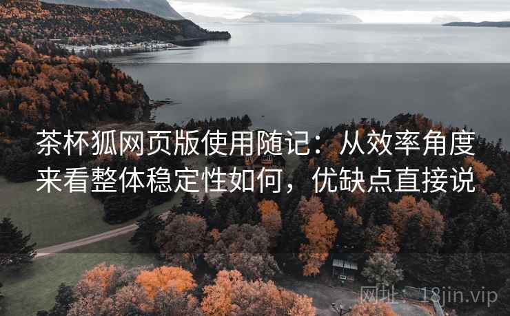 茶杯狐网页版使用随记:从效率角度来看整体稳定性如何,优缺点直接说 茶杯狐网页版使用随记:从效率角度来看整体稳定性如何,优缺点直接说