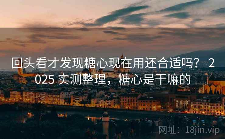 回头看才发现糖心现在用还合适吗？ 2025 实测整理，糖心是干嘛的